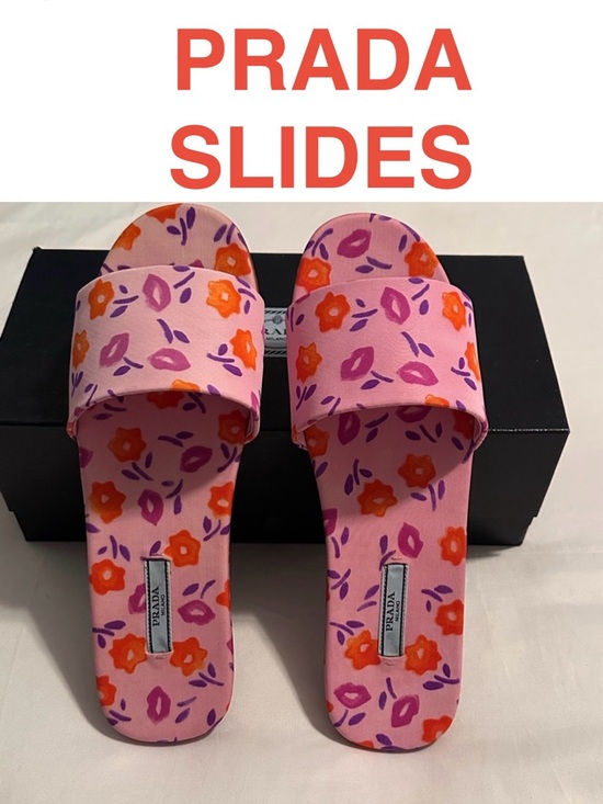Prada Shoes - 🛍️🛍️ HOST PICK 🎁 💯 Authentic PRADA Pink and Purple Women's slides/Sandals